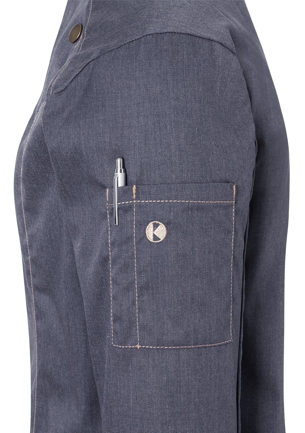 Women's Chef Jacket Jeans-Style Long Sleeves