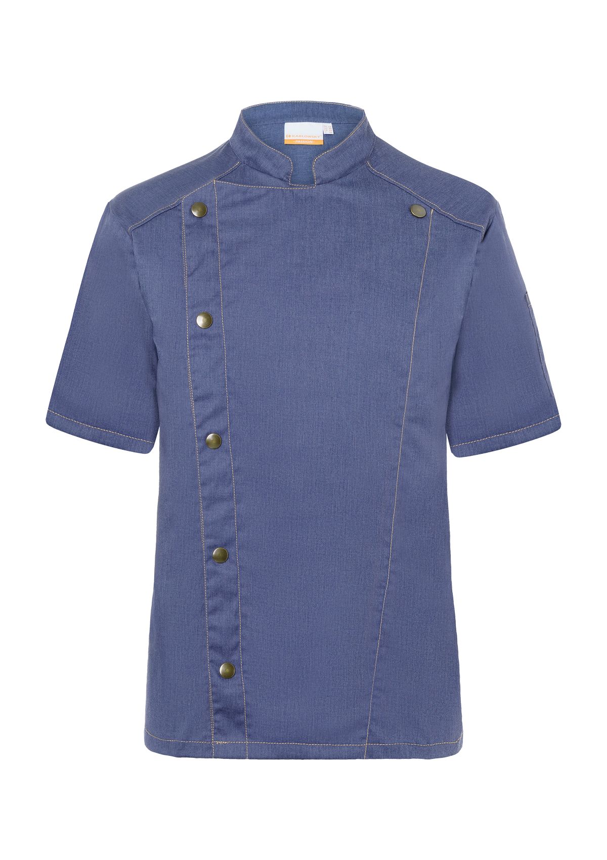 Men's Trendy Chef Jacket Jeans-Style Short Sleeves