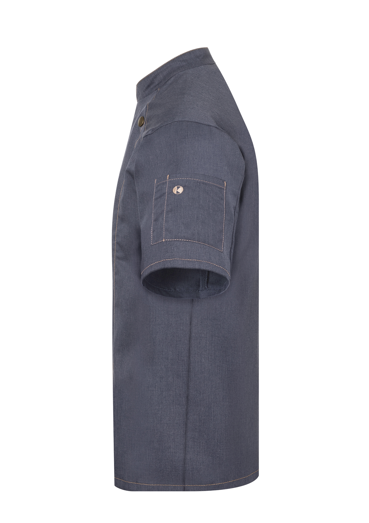 Men's Trendy Chef Jacket Jeans-Style Short Sleeves