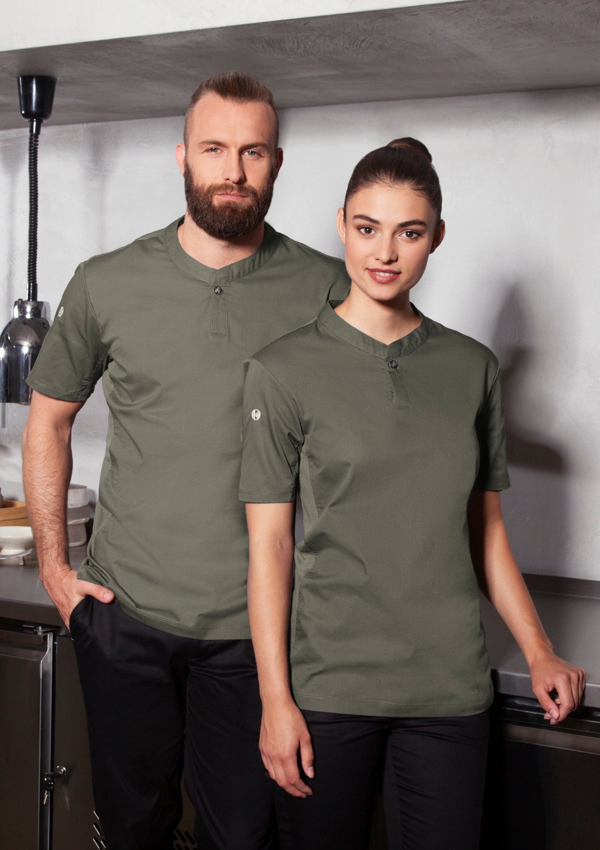 Women's Chef Shirt Performance Slim-Fit Short Sleeves
