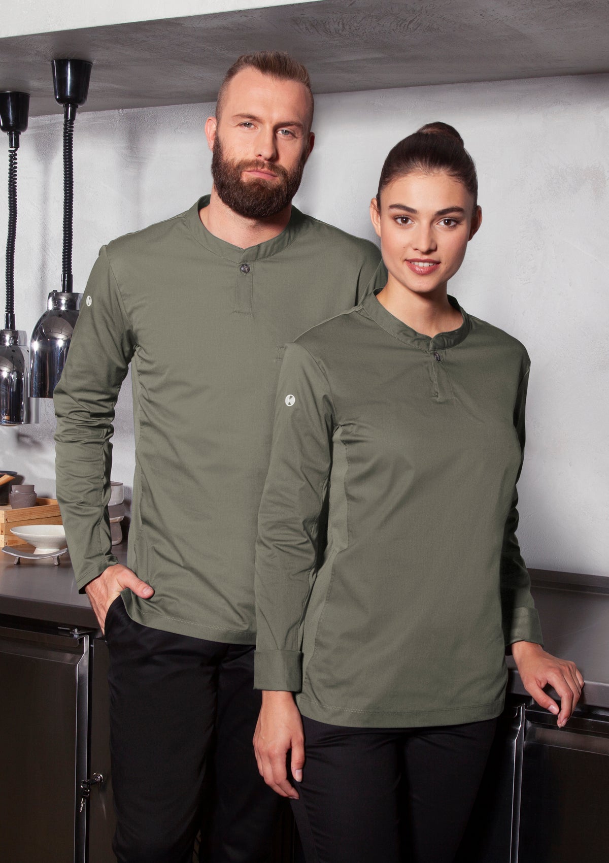 Women's Chef Shirt Performance Slim-Fit Long Sleeves