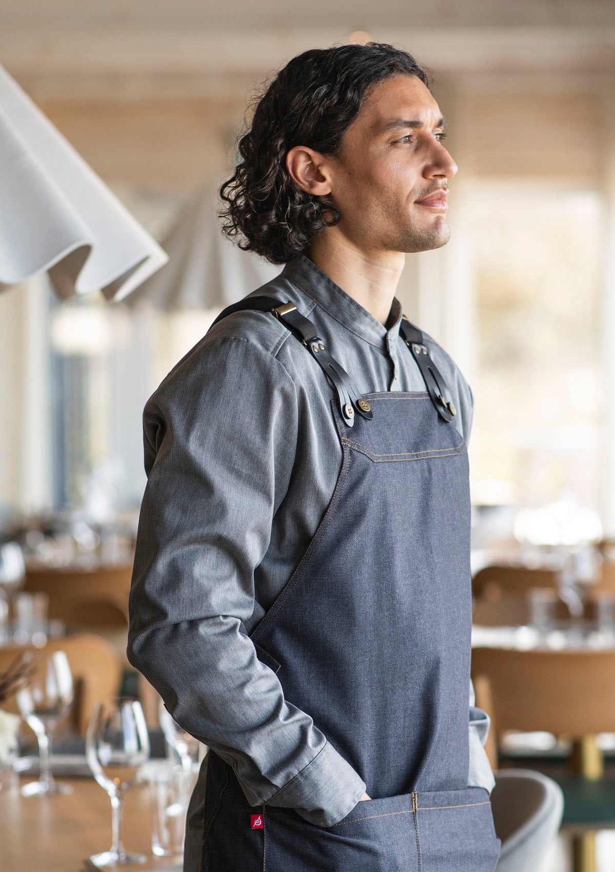 Dressy Hybrid Chef Shirt Smart-Unisex Long Sleeves