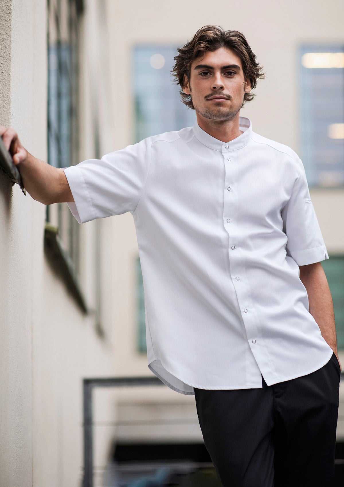 Dressy Hybrid Chef Shirt Unisex Short Sleeves