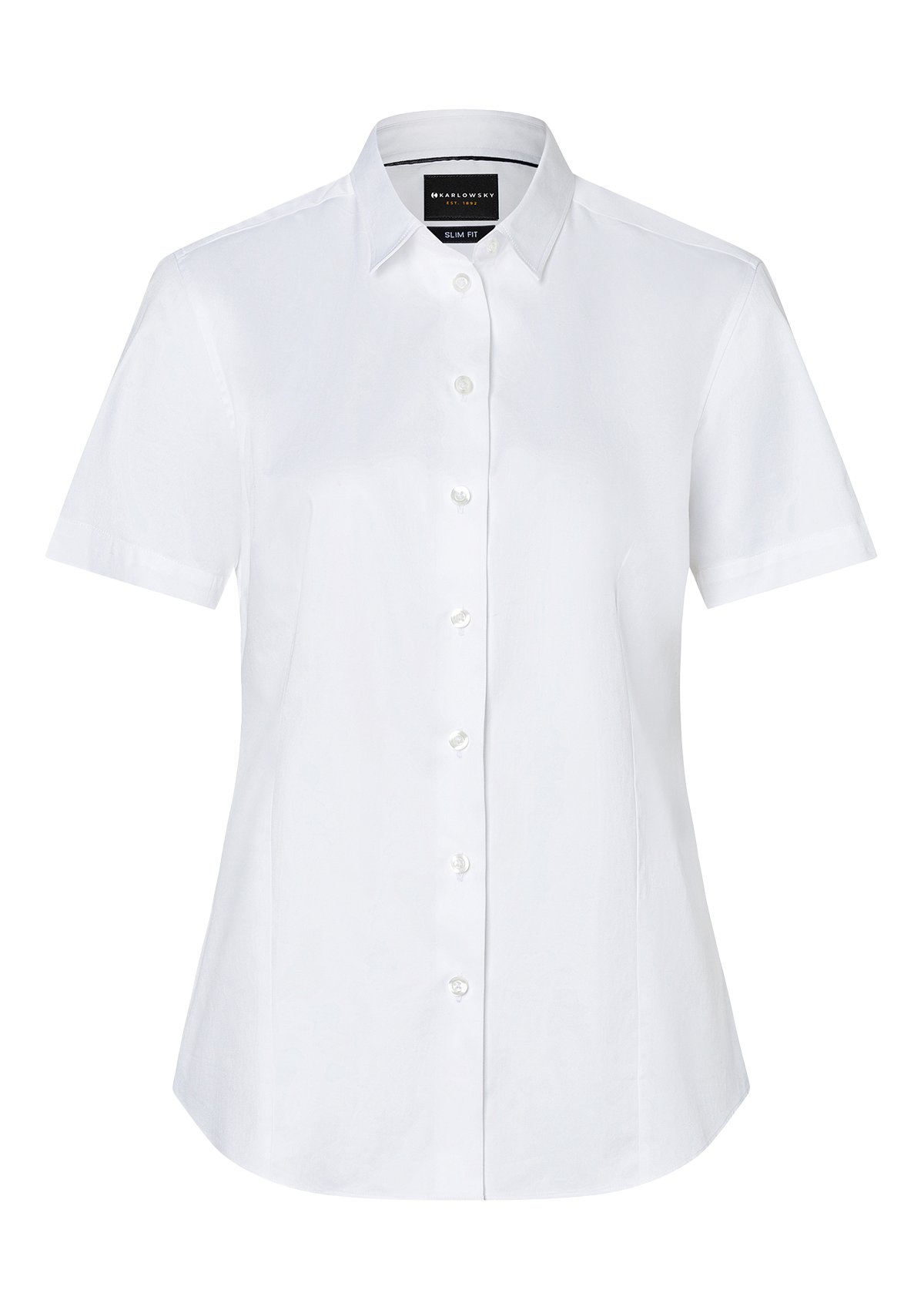 Women's Blouse Active-Stretch Short Sleeves Modern-Fit