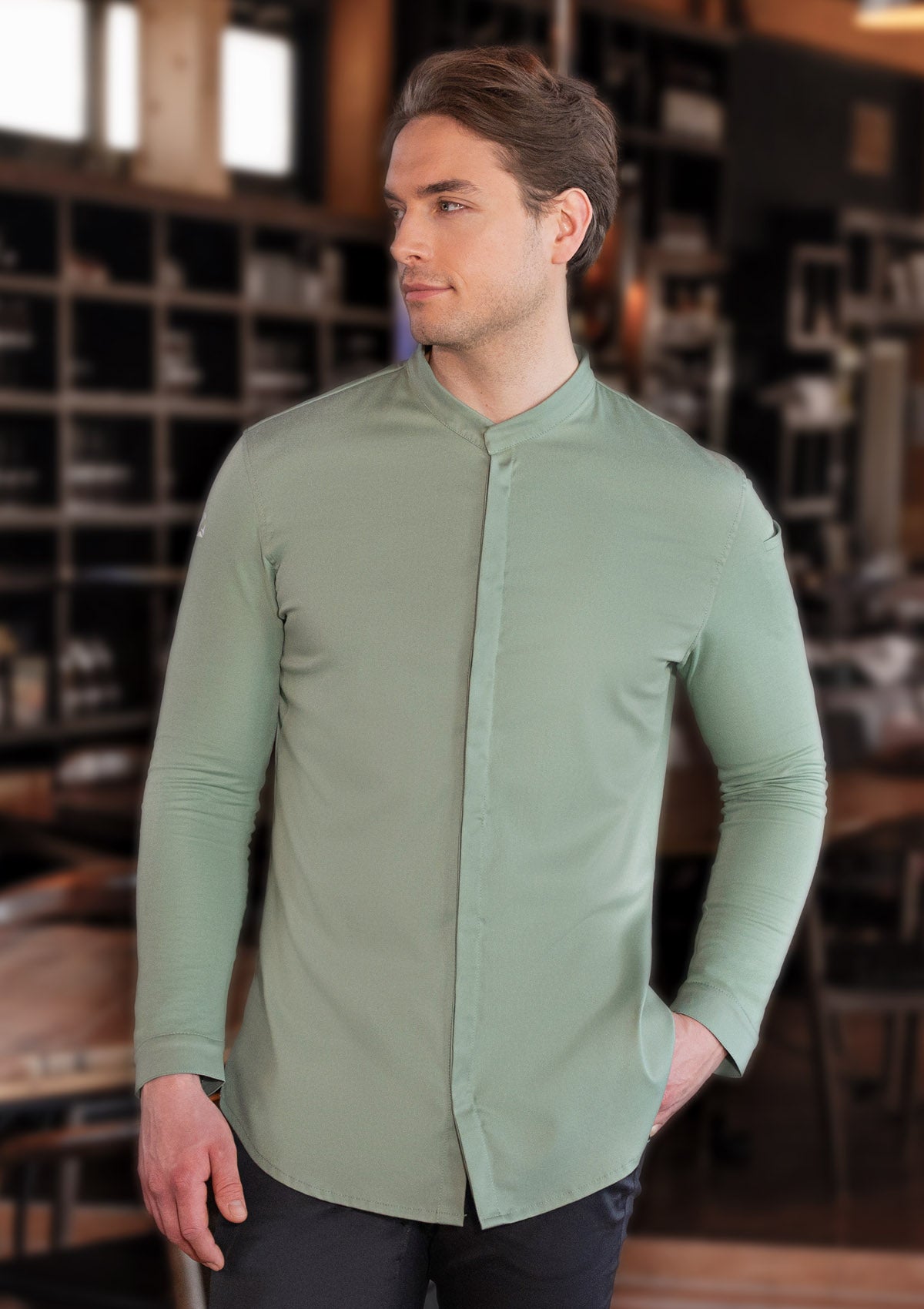 Long-sleeved Men's Chef Jacket Avantgarde