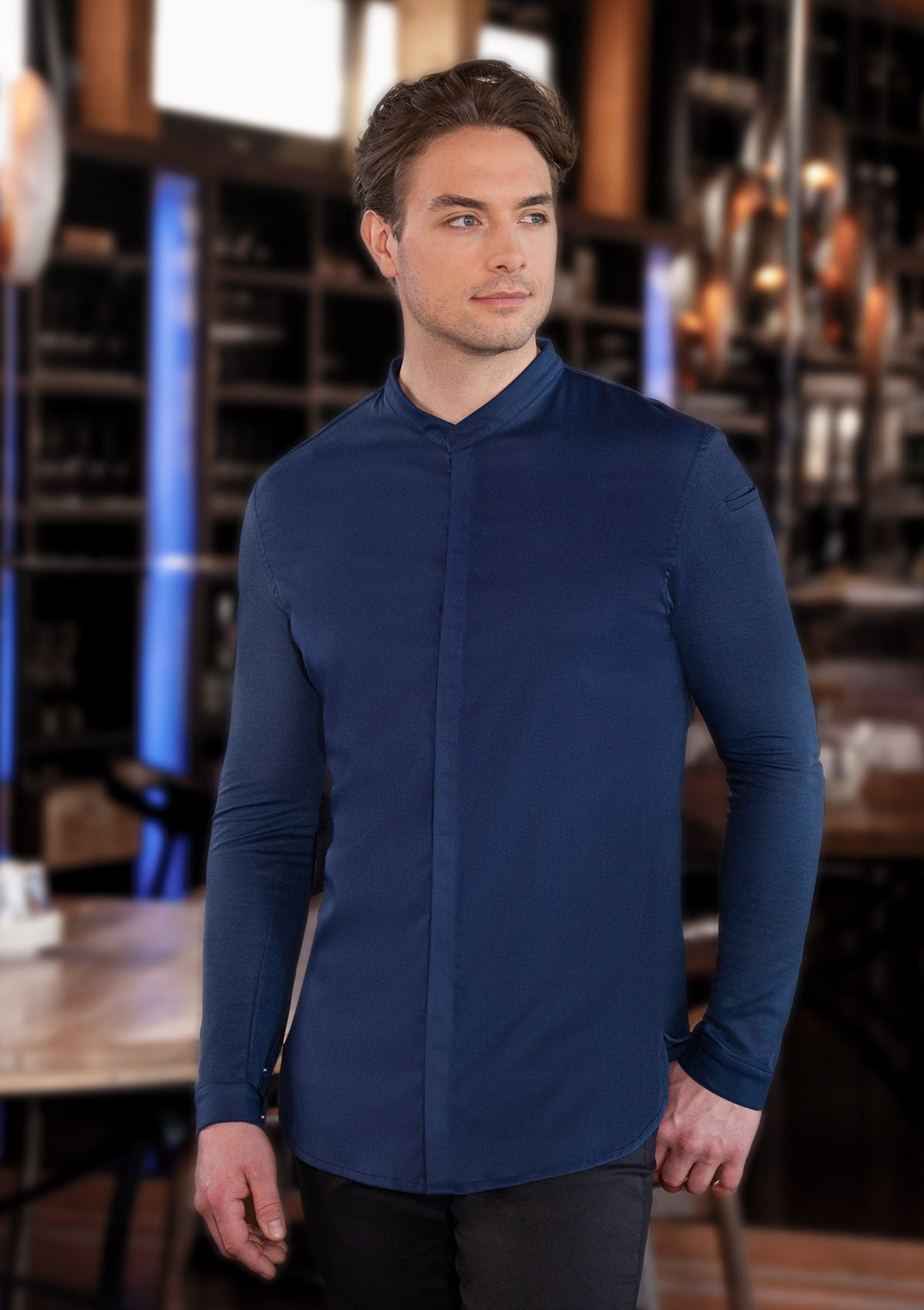 Long-sleeved Men's Chef Jacket Avantgarde