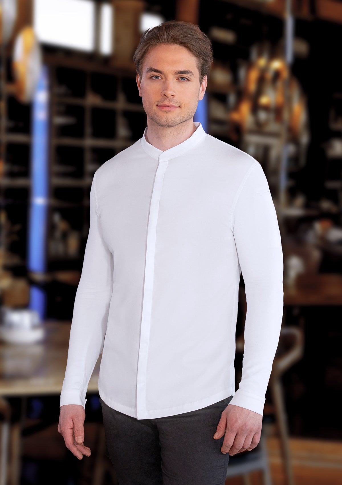 Long-sleeved Men's Chef Jacket Avantgarde