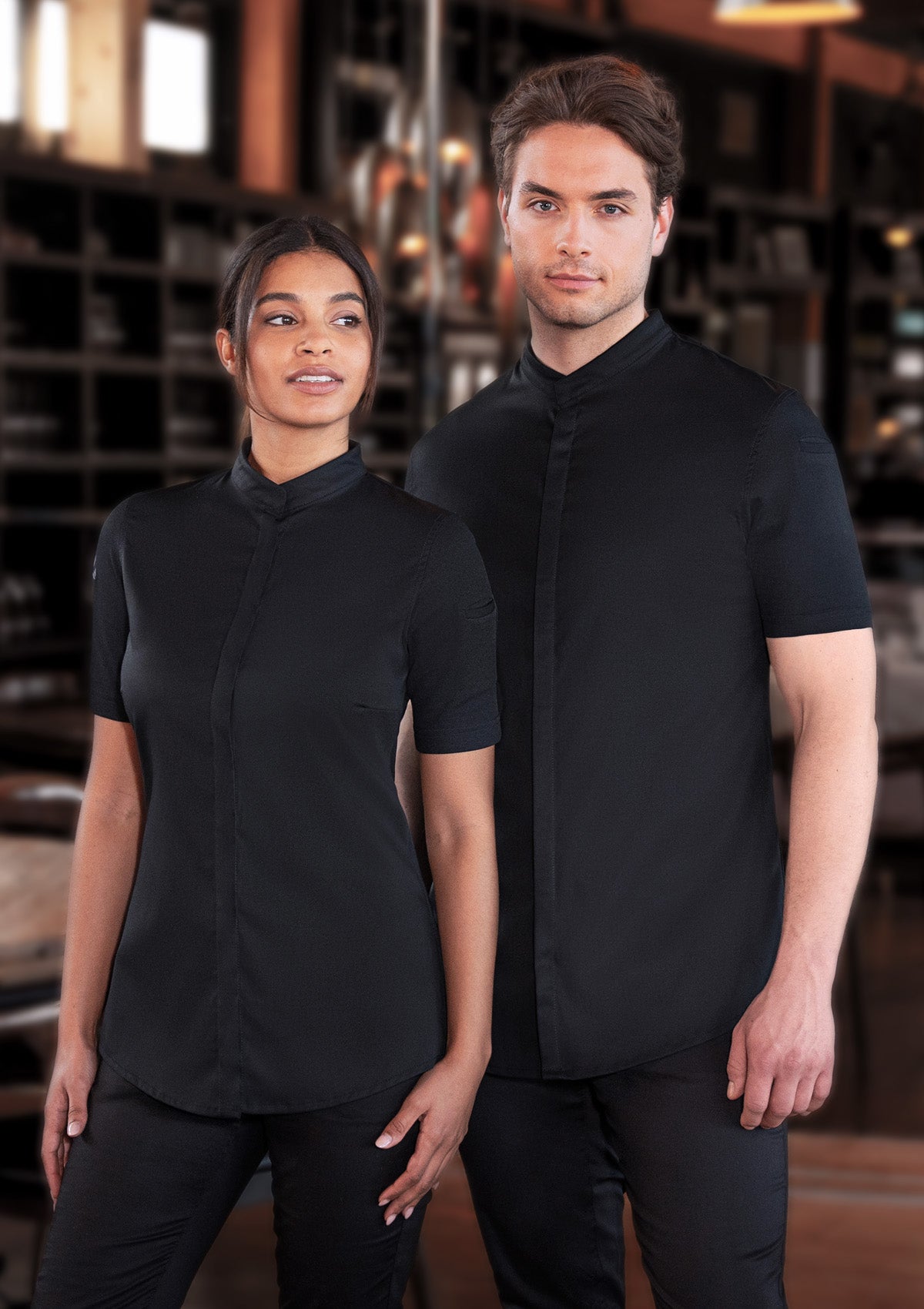 Short-sleeved Men's Chef Jacket Avantgarde