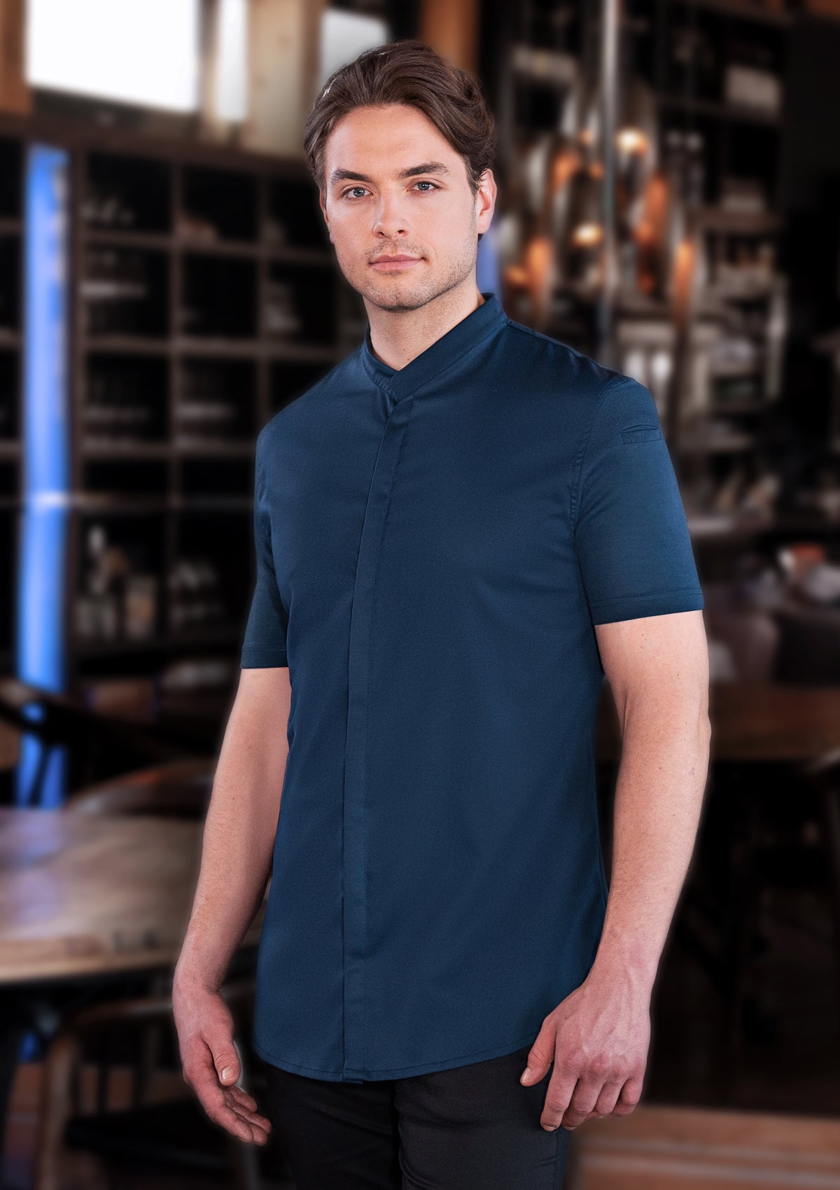 Short-sleeved Men's Chef Jacket Avantgarde