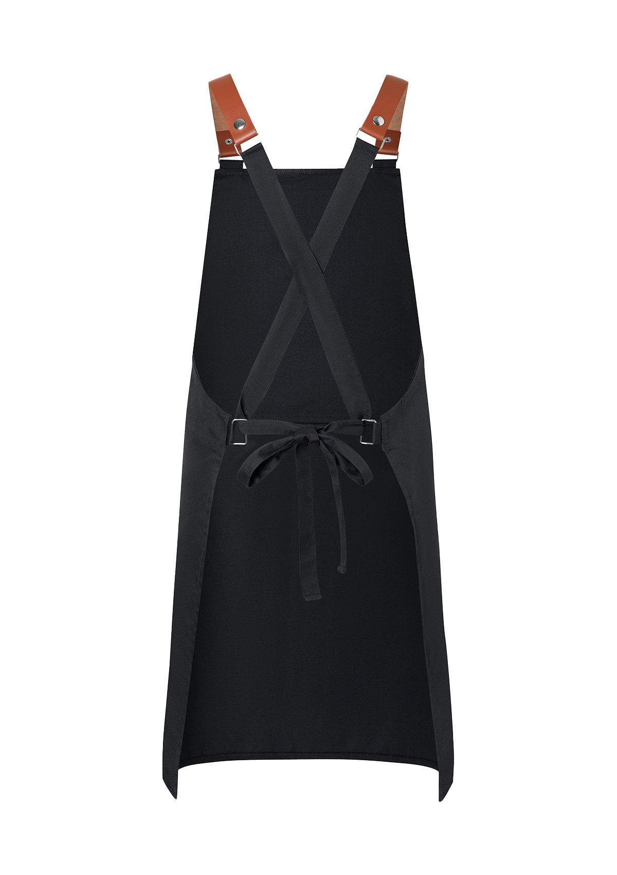 Bib Apron with genuine Leather Straps Unisex