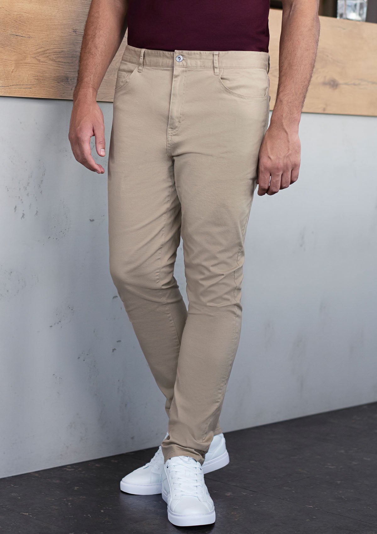 Men's 5-Pocket Chef Pants - Pebble-Grey