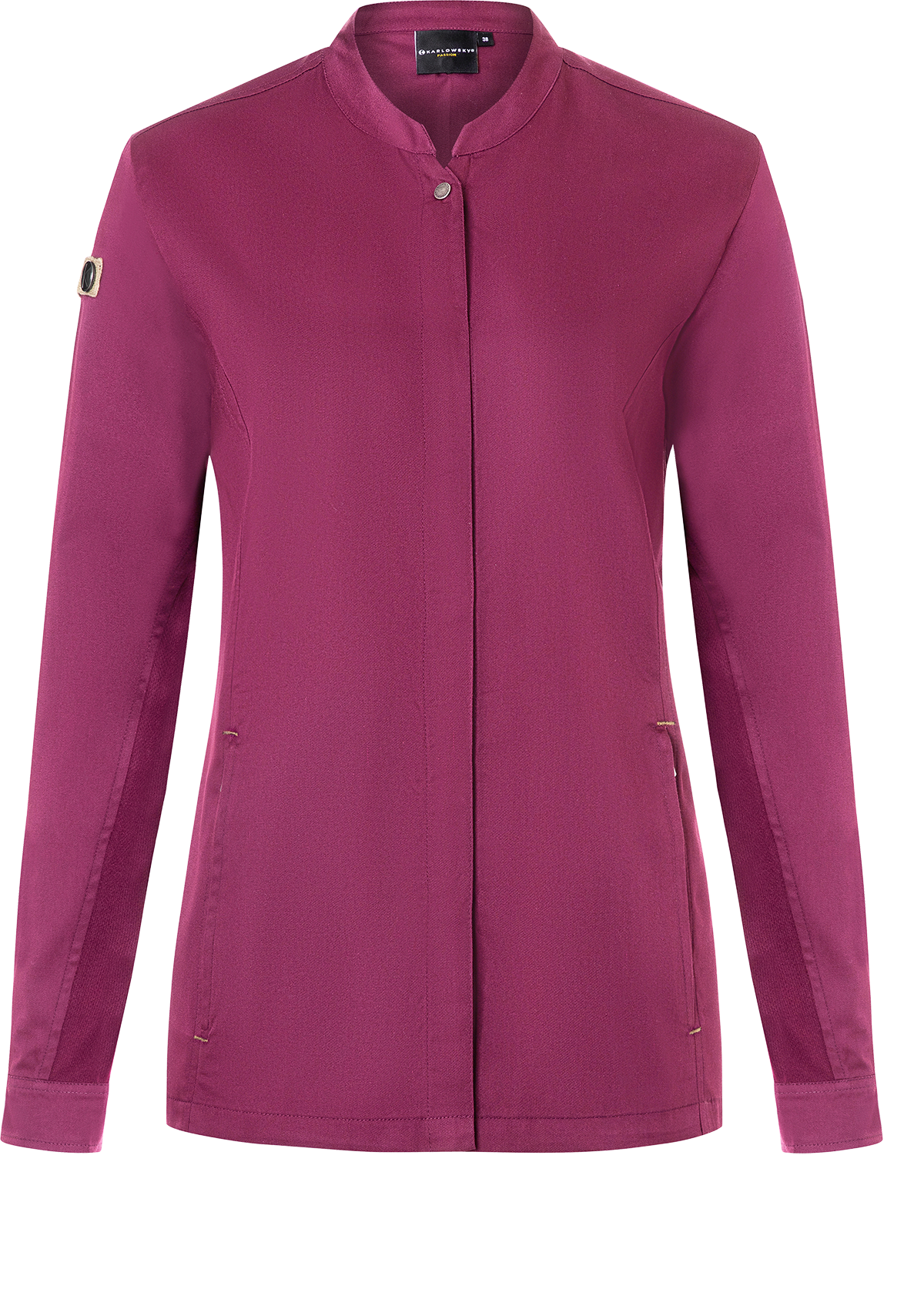Women's Chef Shirt in Fuchsia Long Sleeves Green-Generation