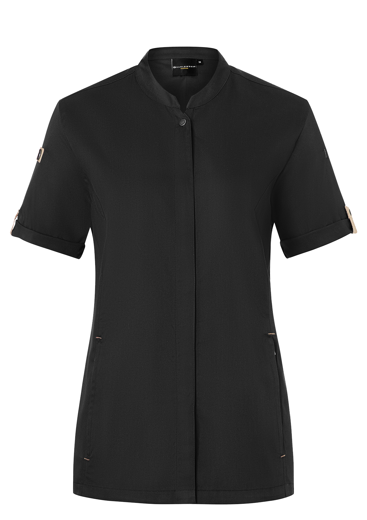 Women's Chef Shirt Short Sleeves Green-Generation