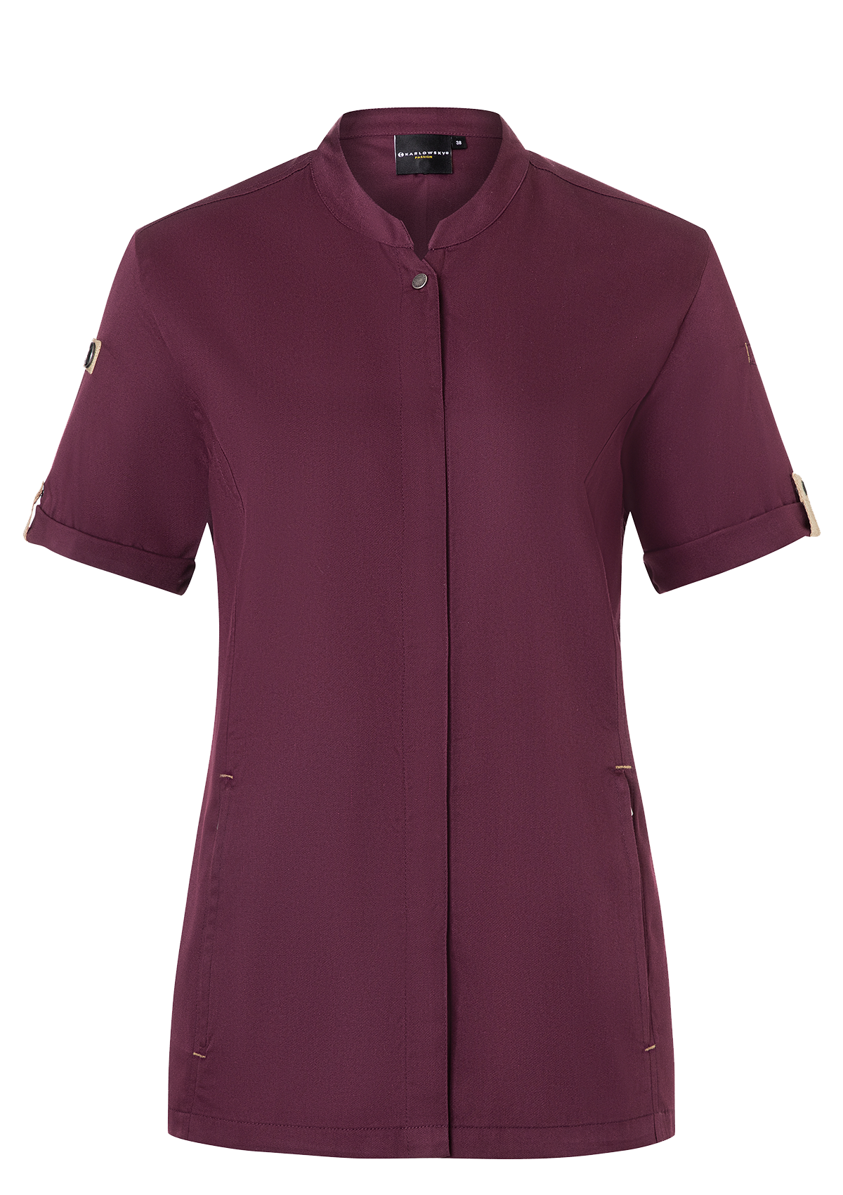 Women's Chef Shirt Short Sleeves Green-Generation