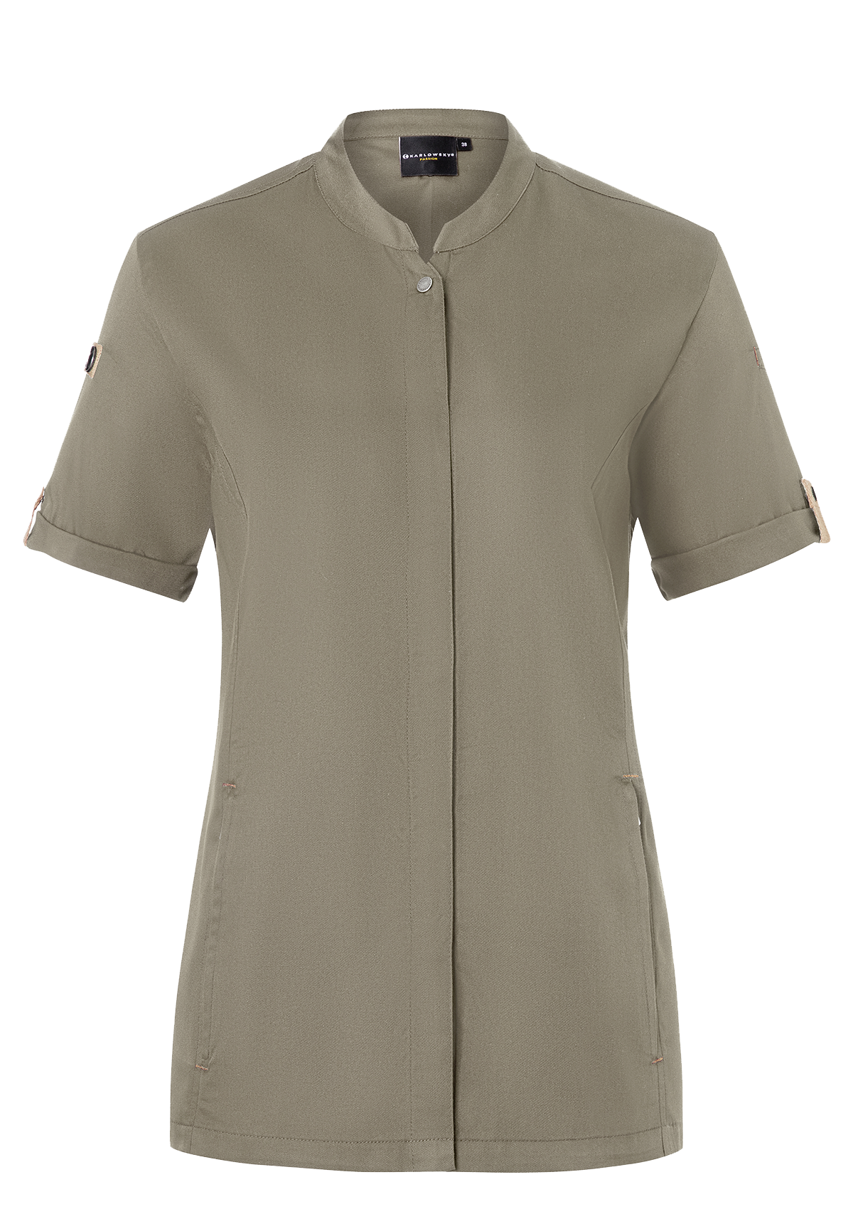Women's Chef Shirt Short Sleeves Green-Generation