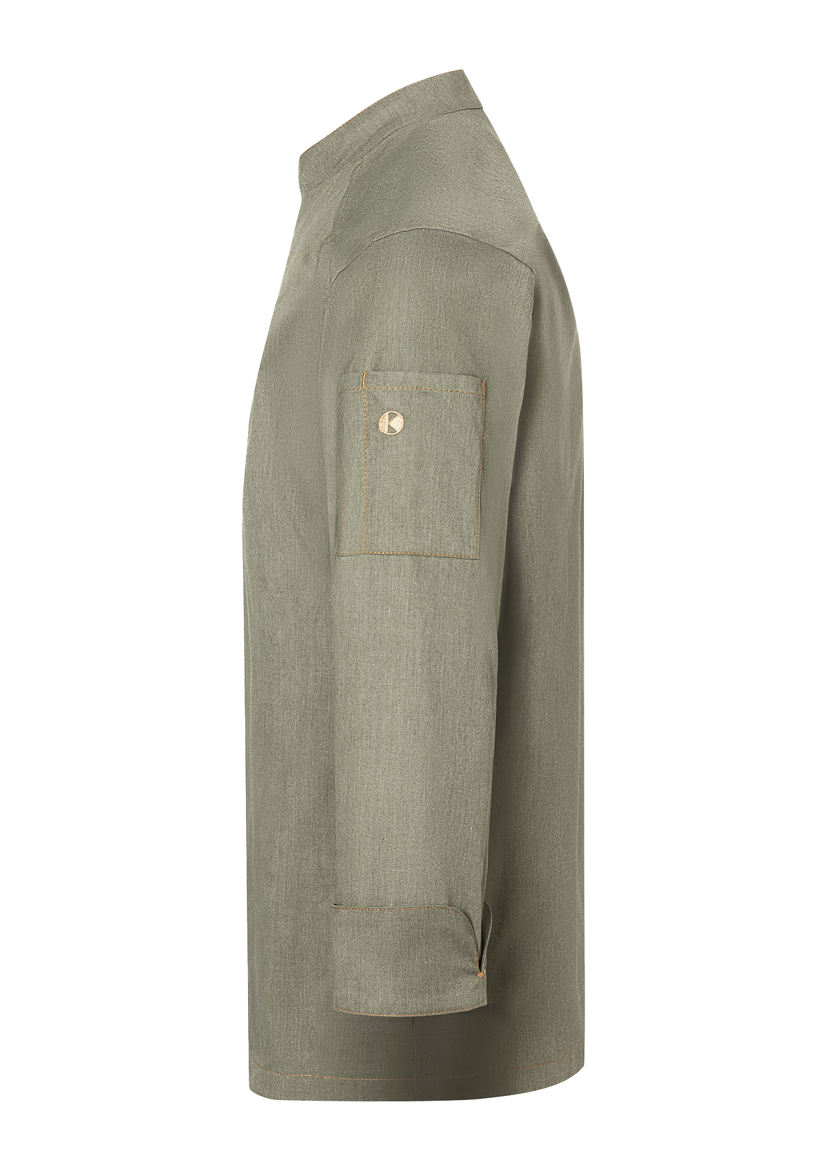 Men's Chef Jacket Jeans-Look Long Sleeves In Vintage Colours