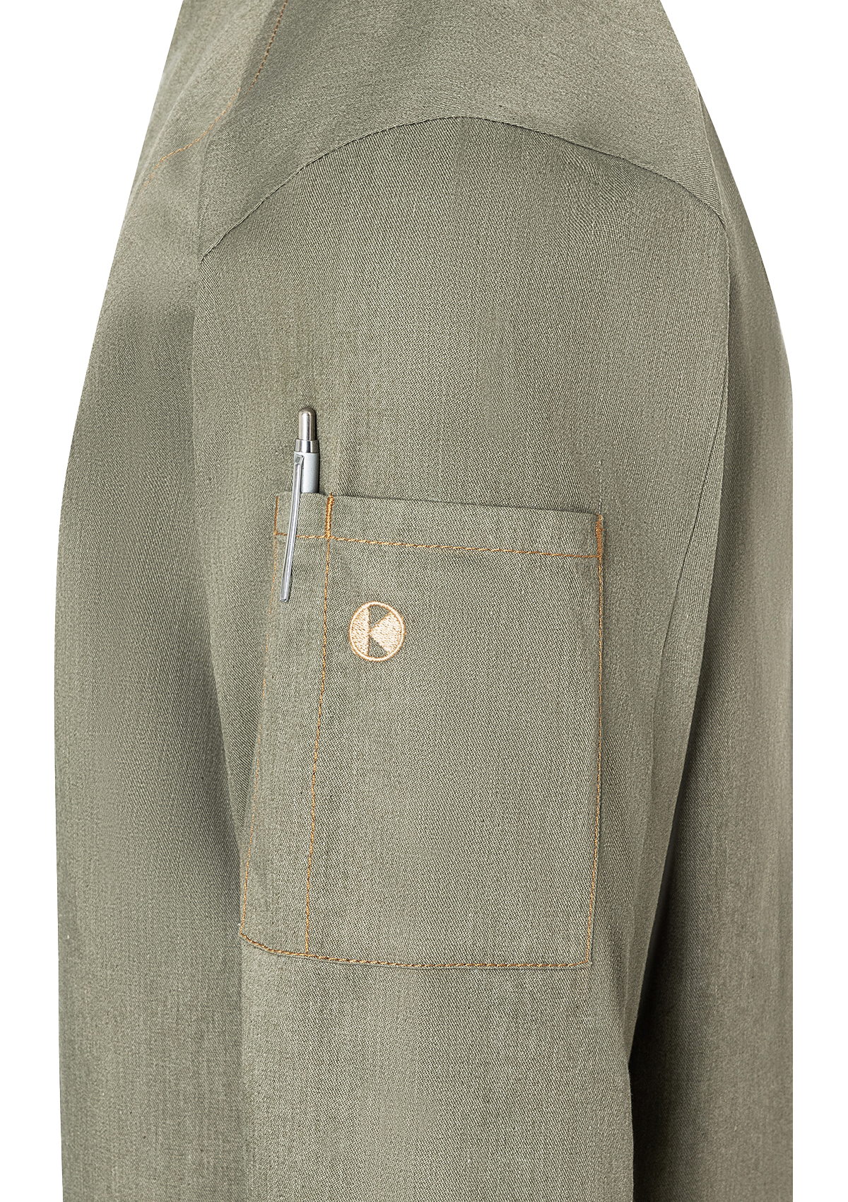 Men's Chef Jacket Jeans-Look Long Sleeves In Vintage Colours
