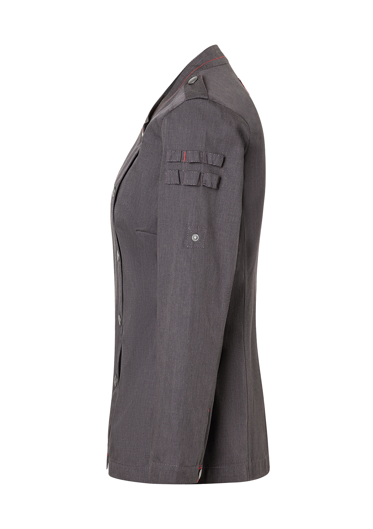 Long-sleeved Ladies' Chef Jacket Denim-Style ROCK CHEF®-Stage2