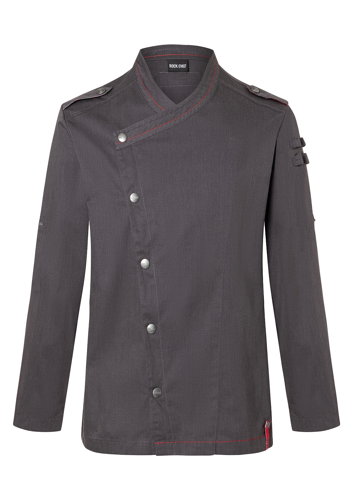 Long-sleeved Men´s Chef Jacket Denim-Style ROCK CHEF®-Stage2