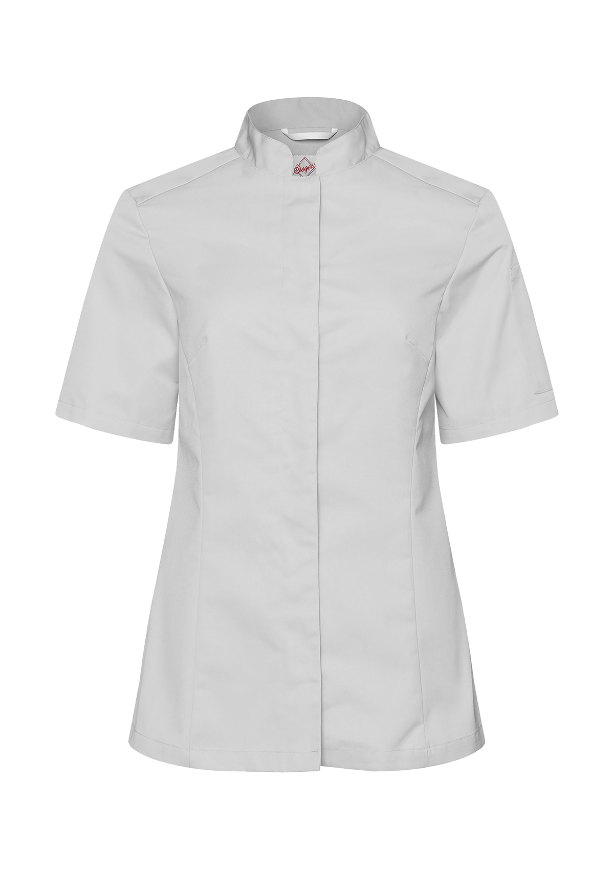 Women's Chef Shirt in slim-fit with short sleeves. Segers | Cookniche