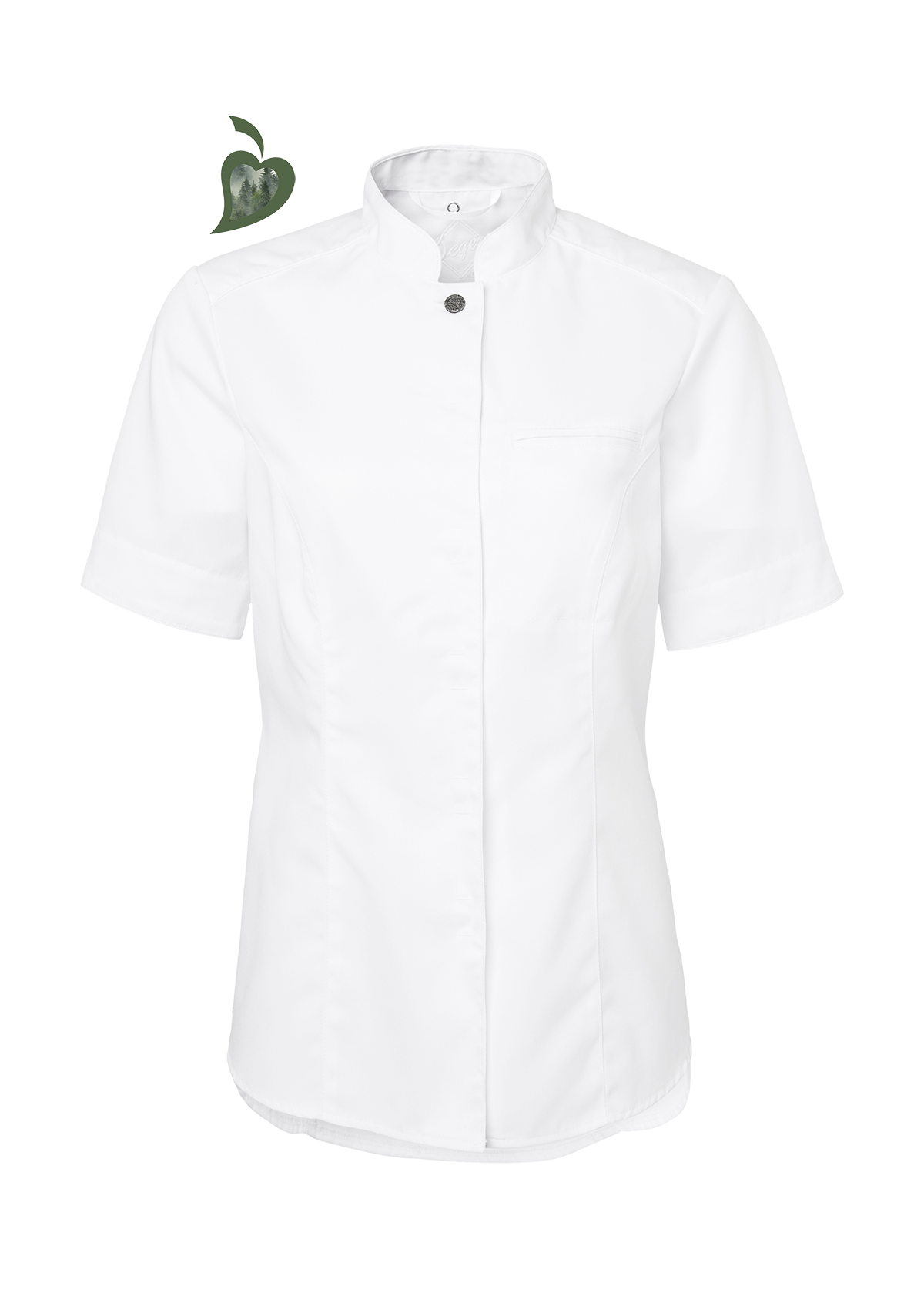 Women's chef shirt in slim-fit with long sleeves. Segers | Cookniche