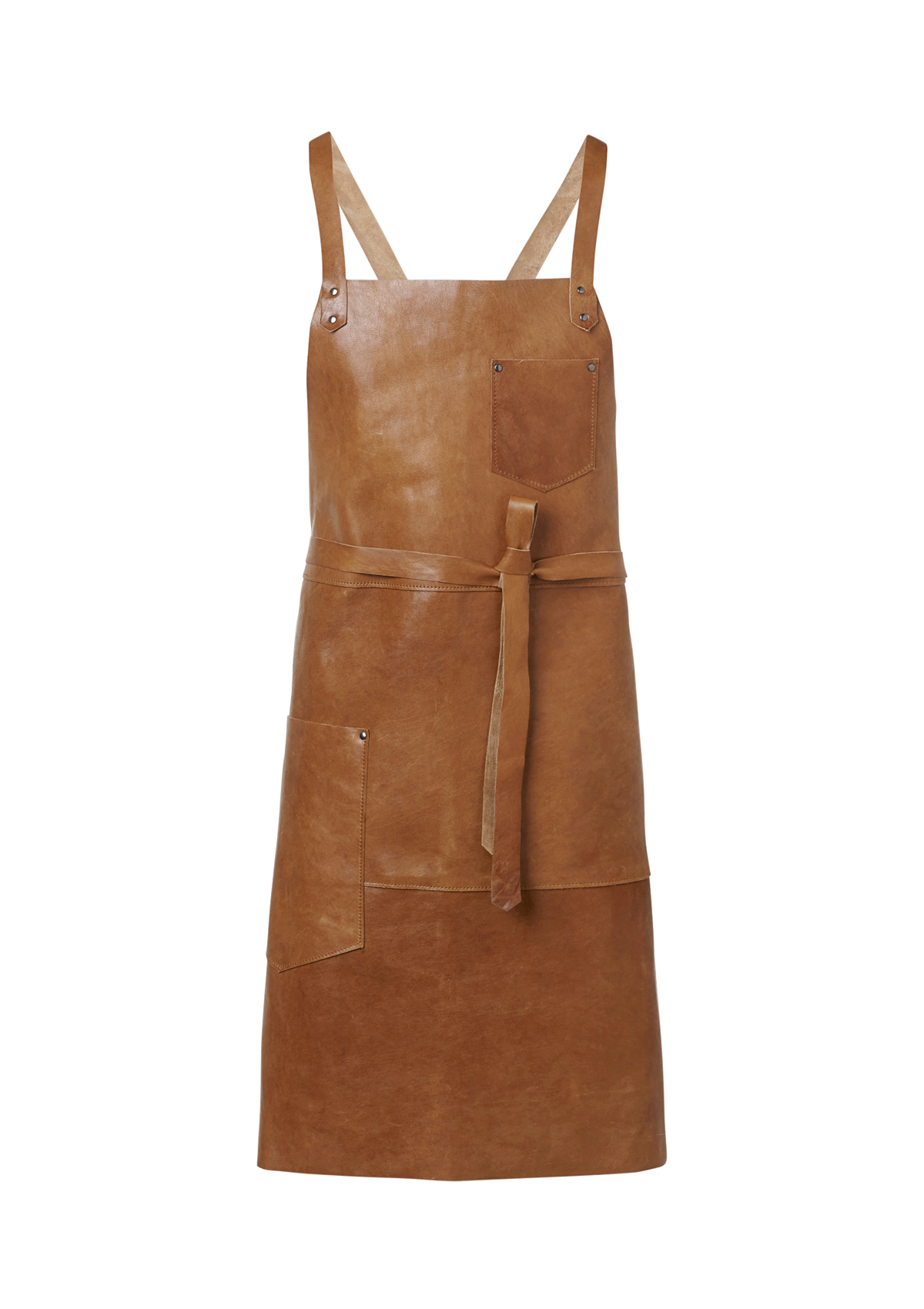 Exclusive Bib Apron in Real Leather