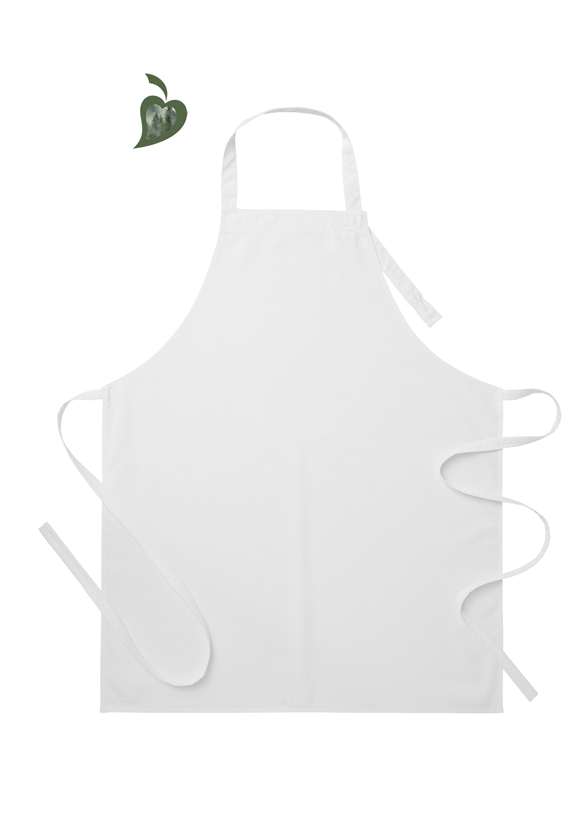 Unisex bib apron without pockets. Segers | Cookniche