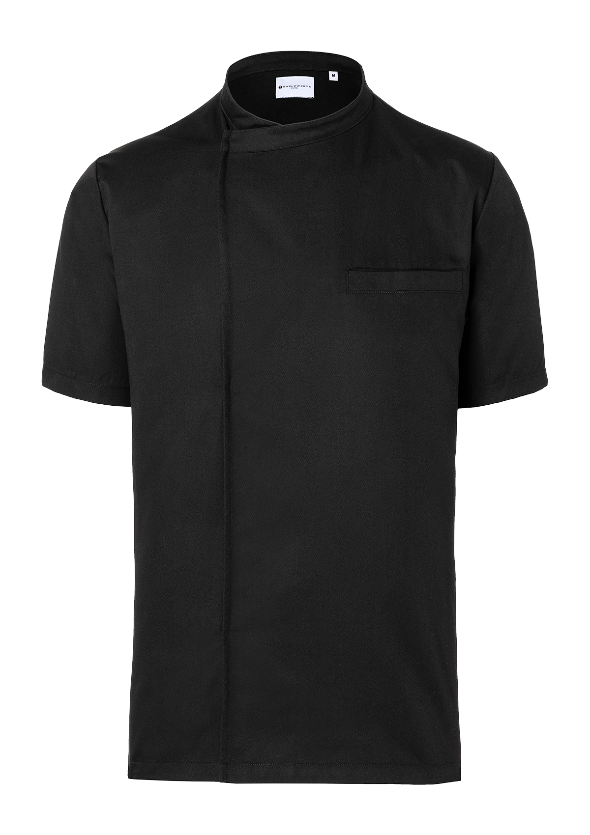 Men's Chef Shirt Short Sleeves Throw-Over