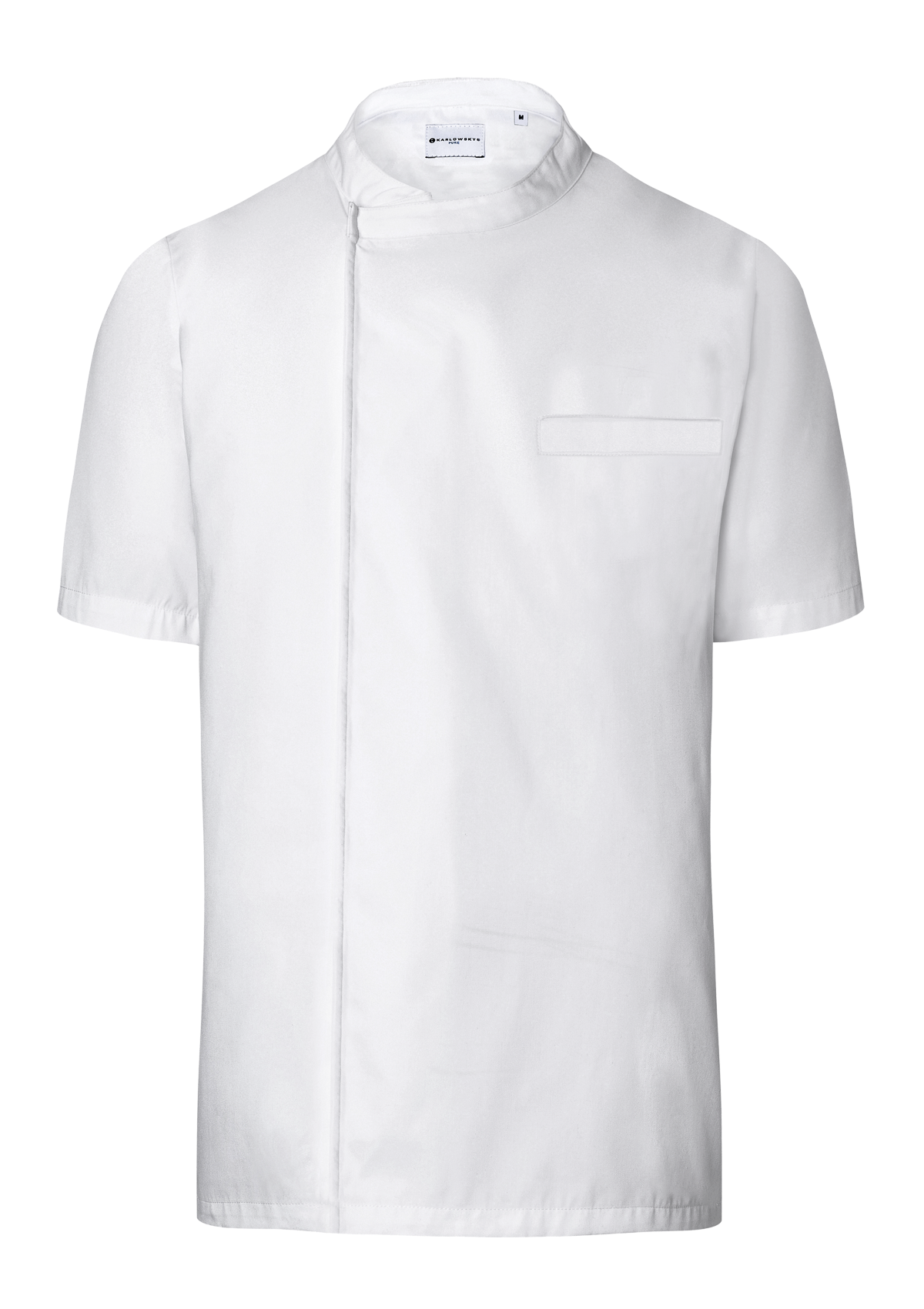 Men's Chef Shirt Short Sleeves Throw-Over