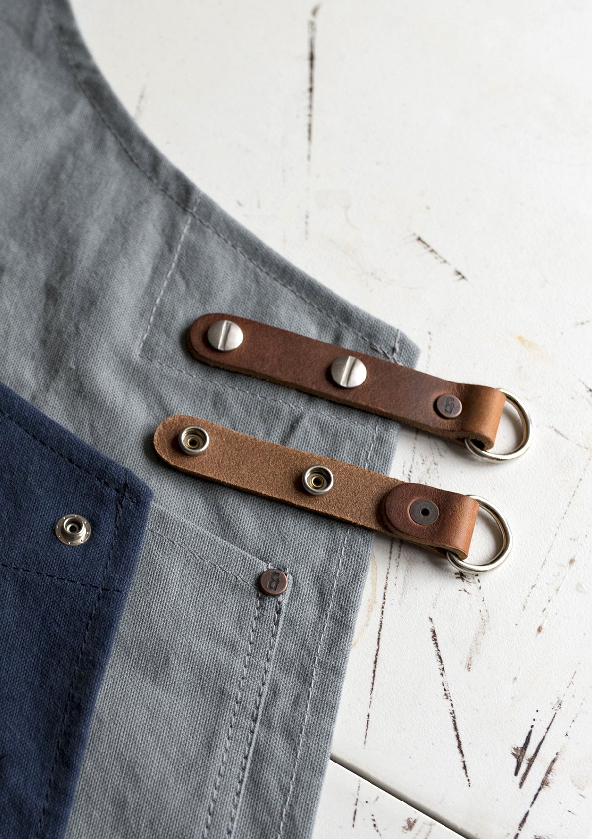 Handcrafted Original Apron with Leather Straps Unisex