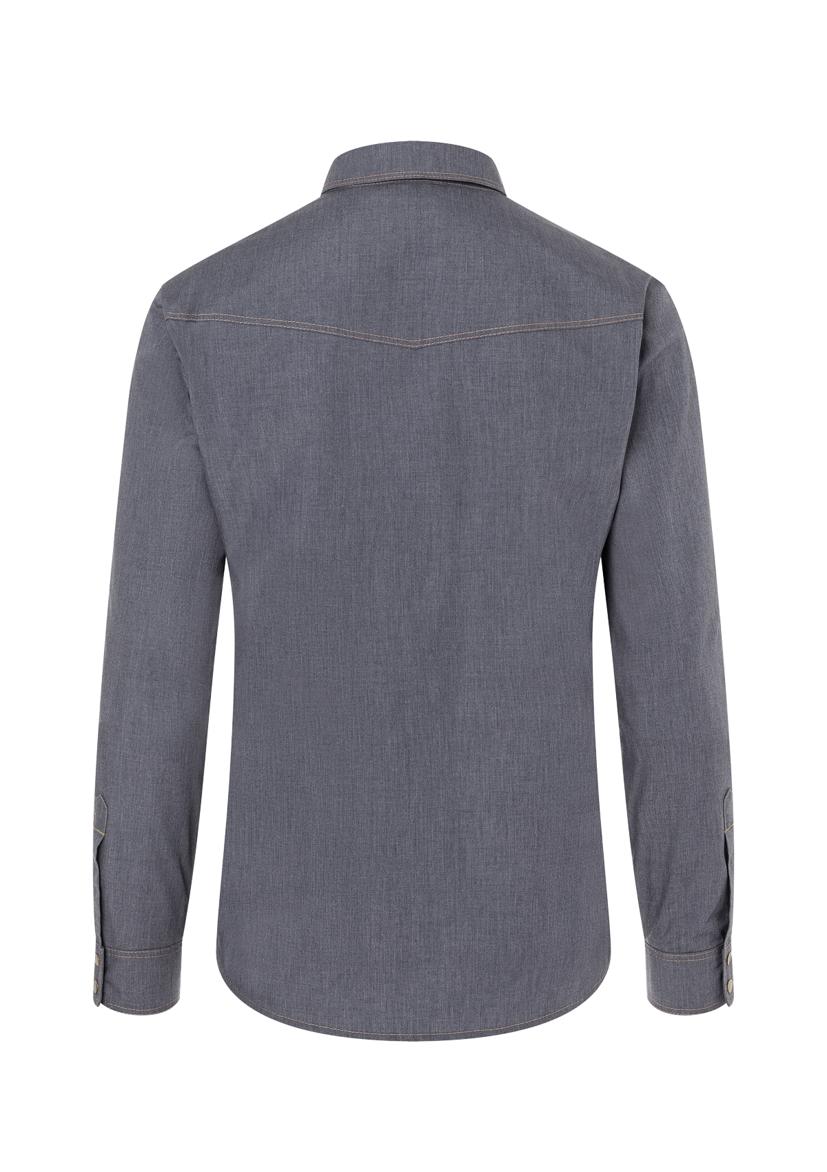 Men's Chef Shirt Jeans-Style Button-Down Long sleeves