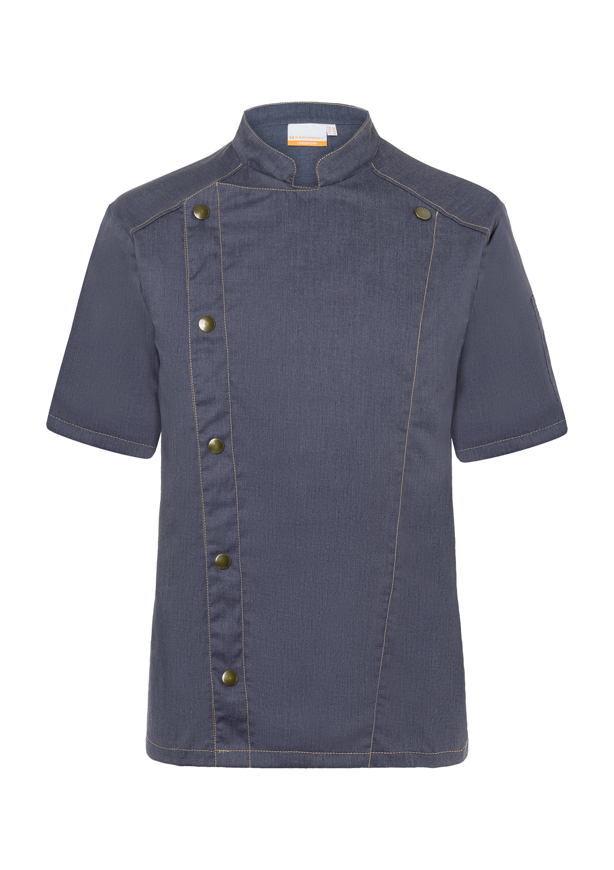 Men's Trendy Chef Jacket Jeans-Style Short Sleeves