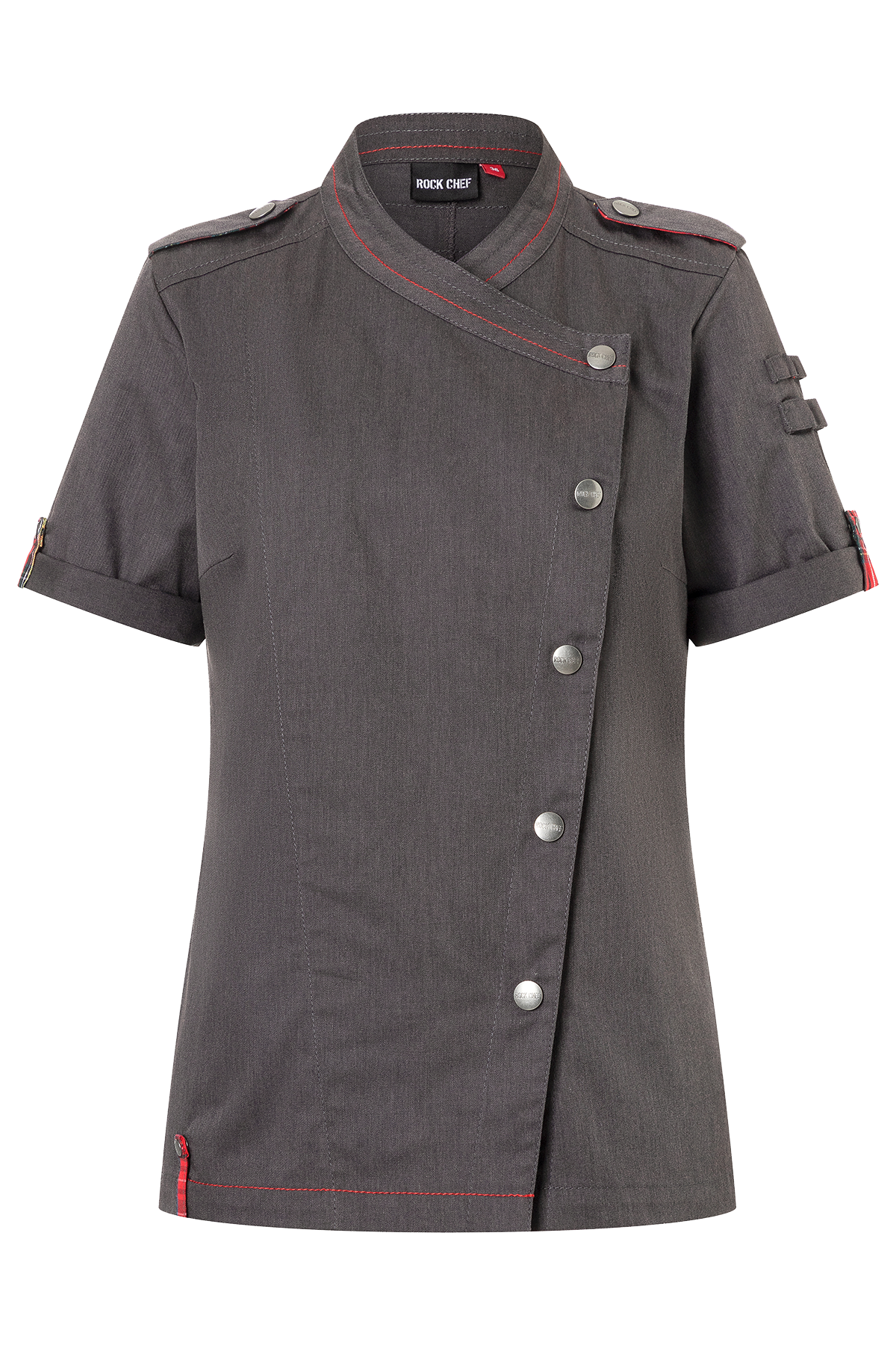 Women's Chef Jacket Denim Short Sleeves - ROCK CHEF®
