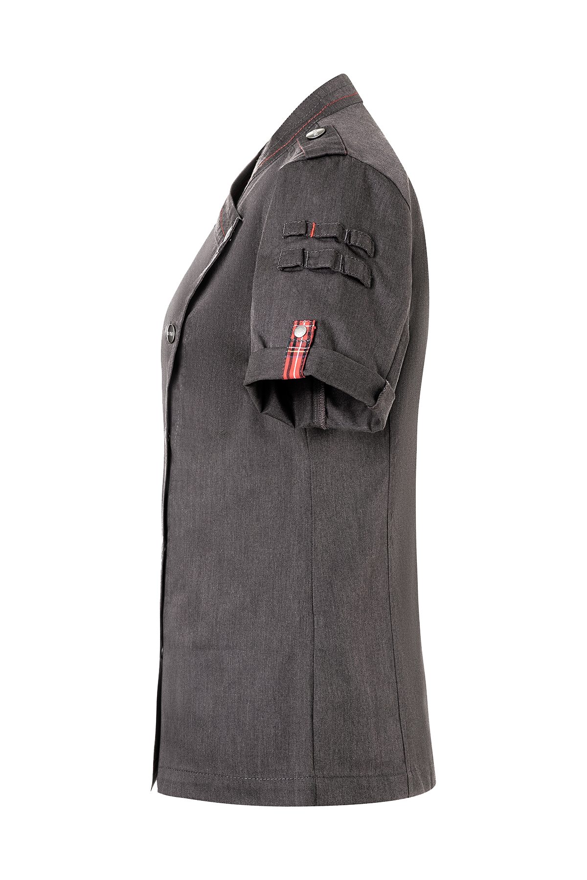 Women's Chef Jacket Denim Short Sleeves - ROCK CHEF®
