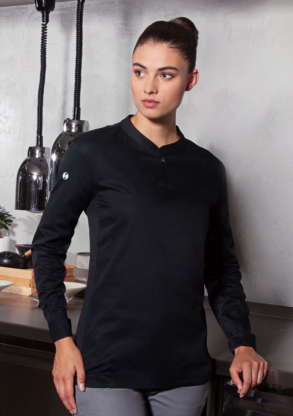 Women's Chef Shirt Performance Slim-Fit Long Sleeves