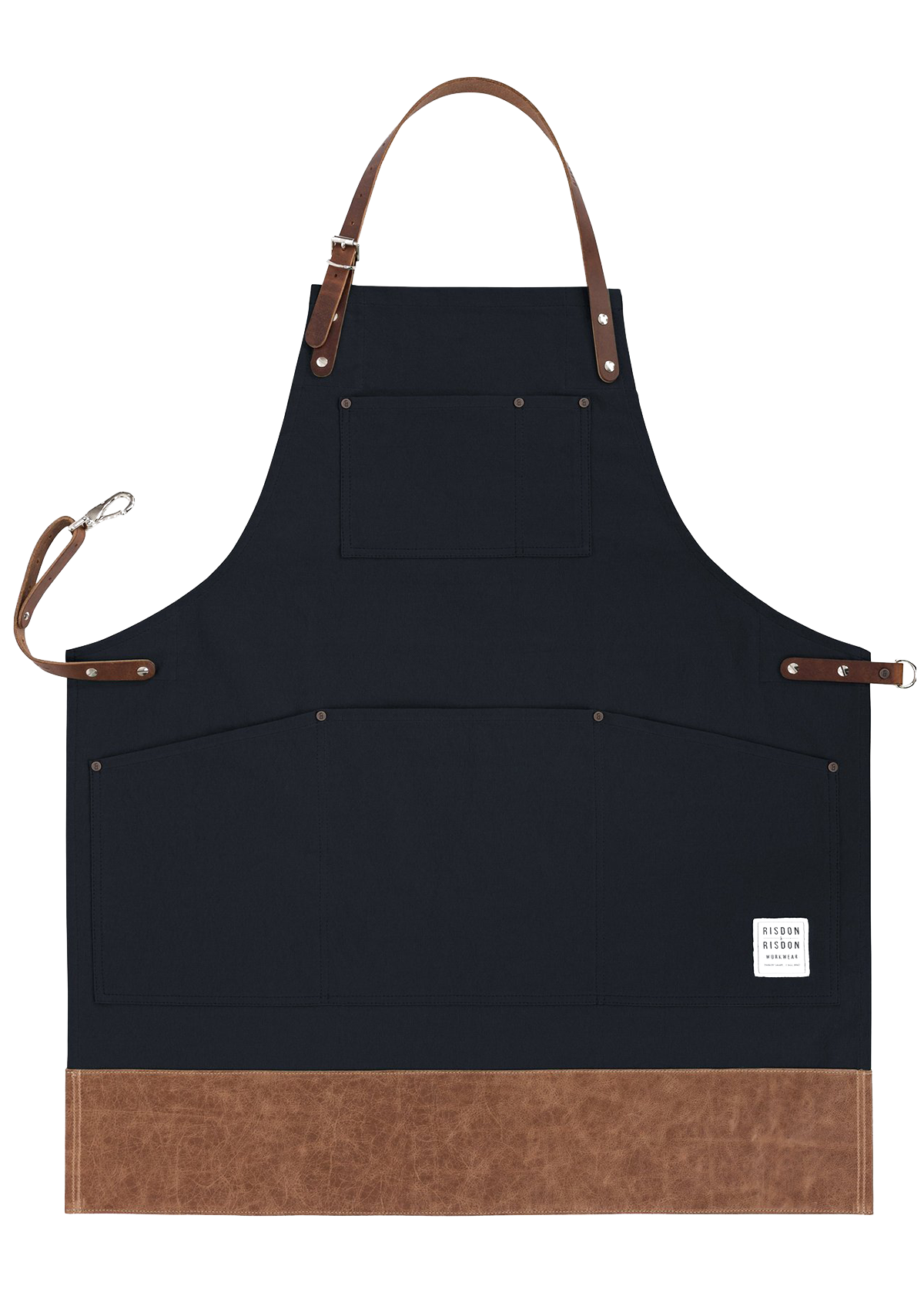 Handcrafted Original Apron with Leather Straps & Trim Unisex