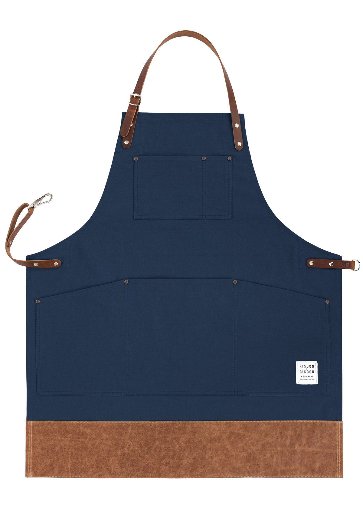Handcrafted Original Apron with Leather Straps & Trim Unisex