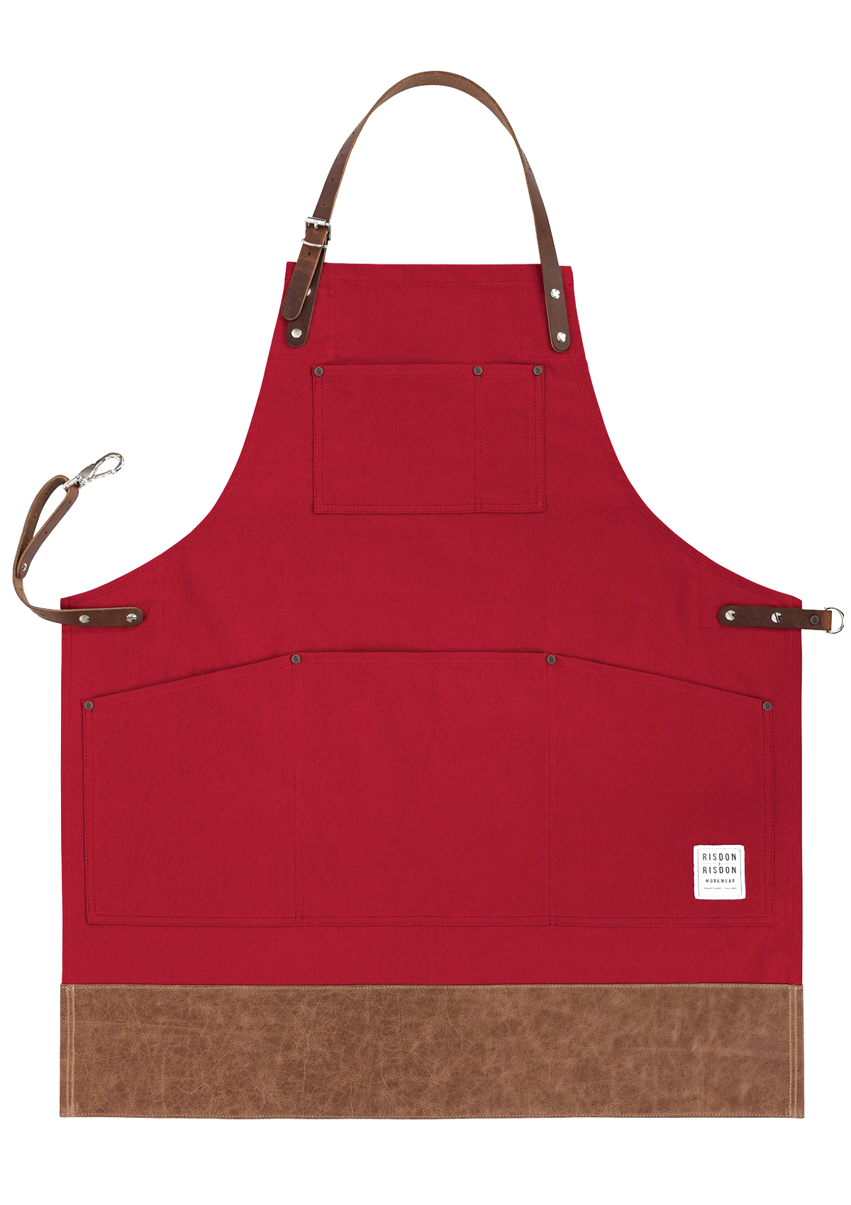 Handcrafted Original Apron with Leather Straps & Trim Unisex