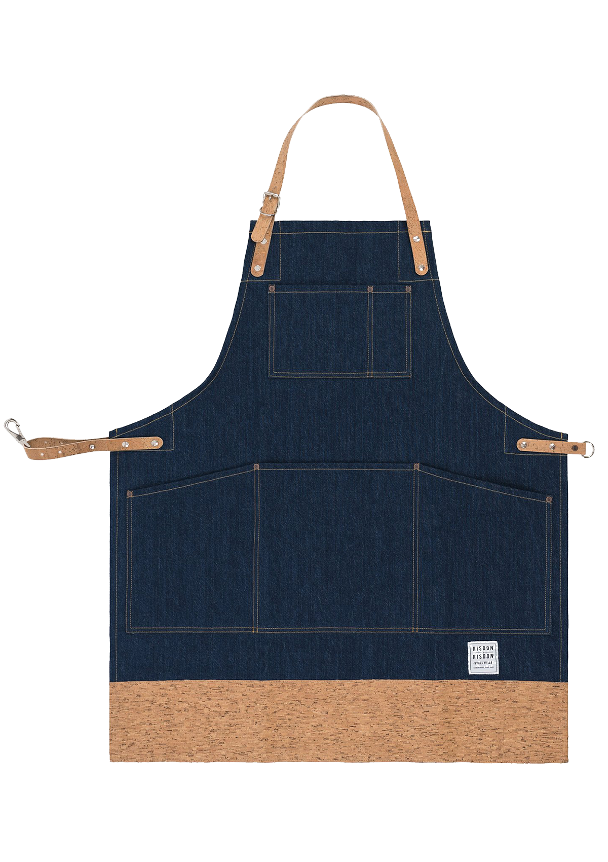 Handcrafted Original Apron with Cork Straps & Trim Unisex