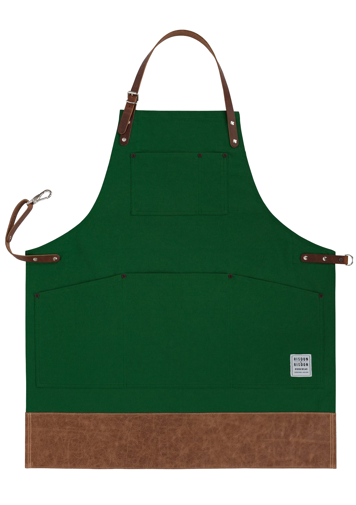 Handcrafted Original Apron with Leather Straps & Trim Unisex