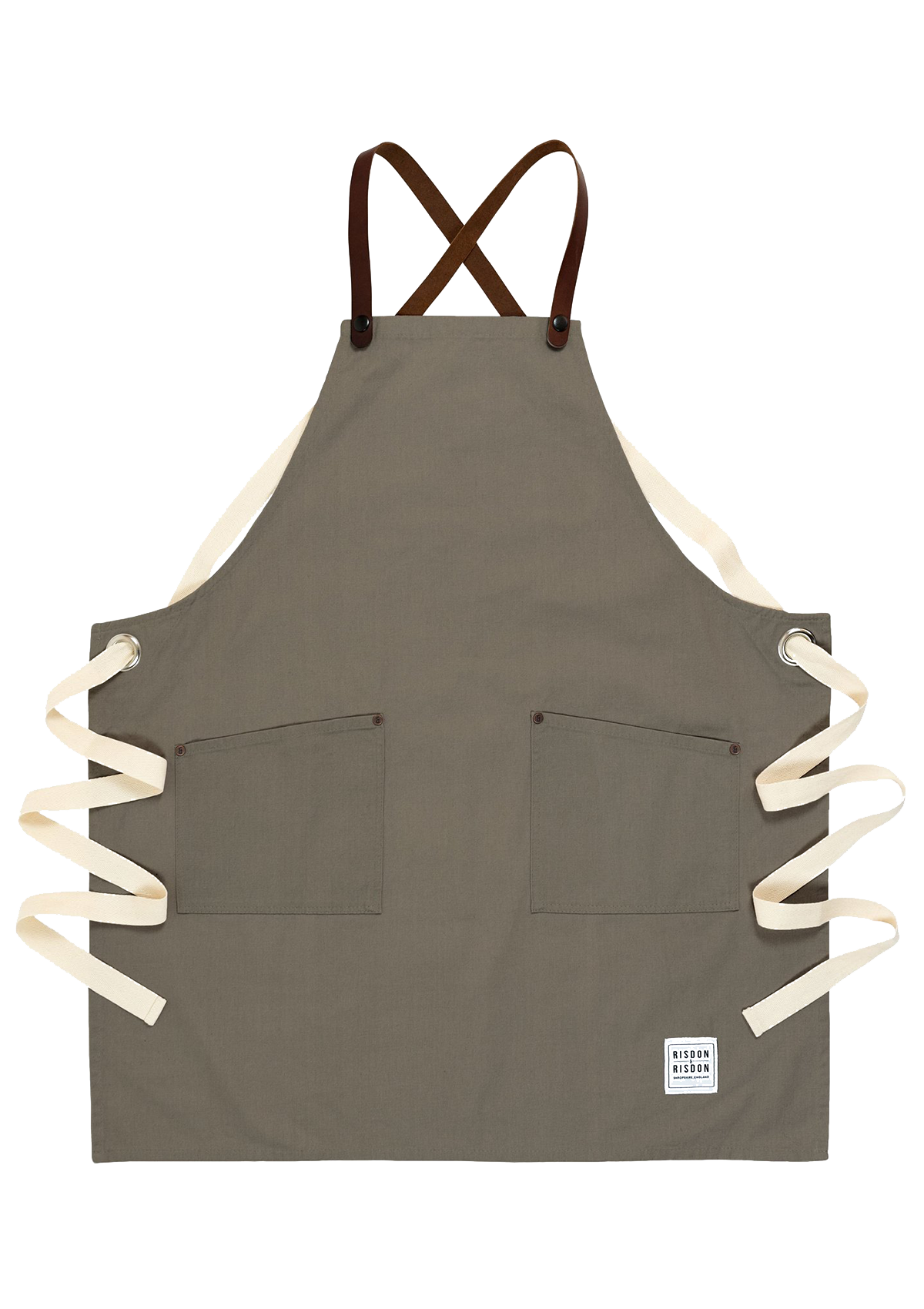 Handcrafted Apron Studio with Leather Straps Unisex