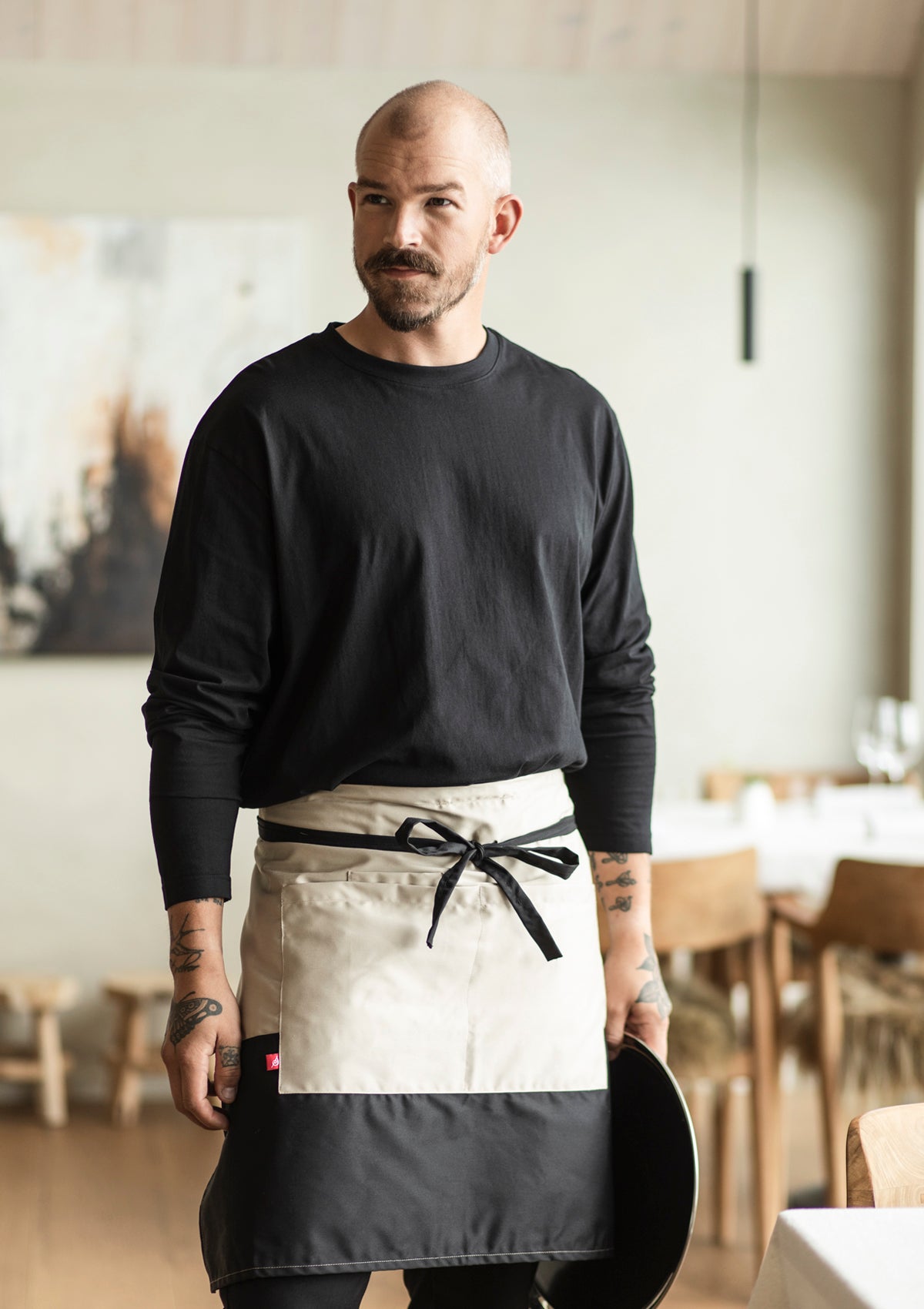 Waist Apron Block-Printed Unisex