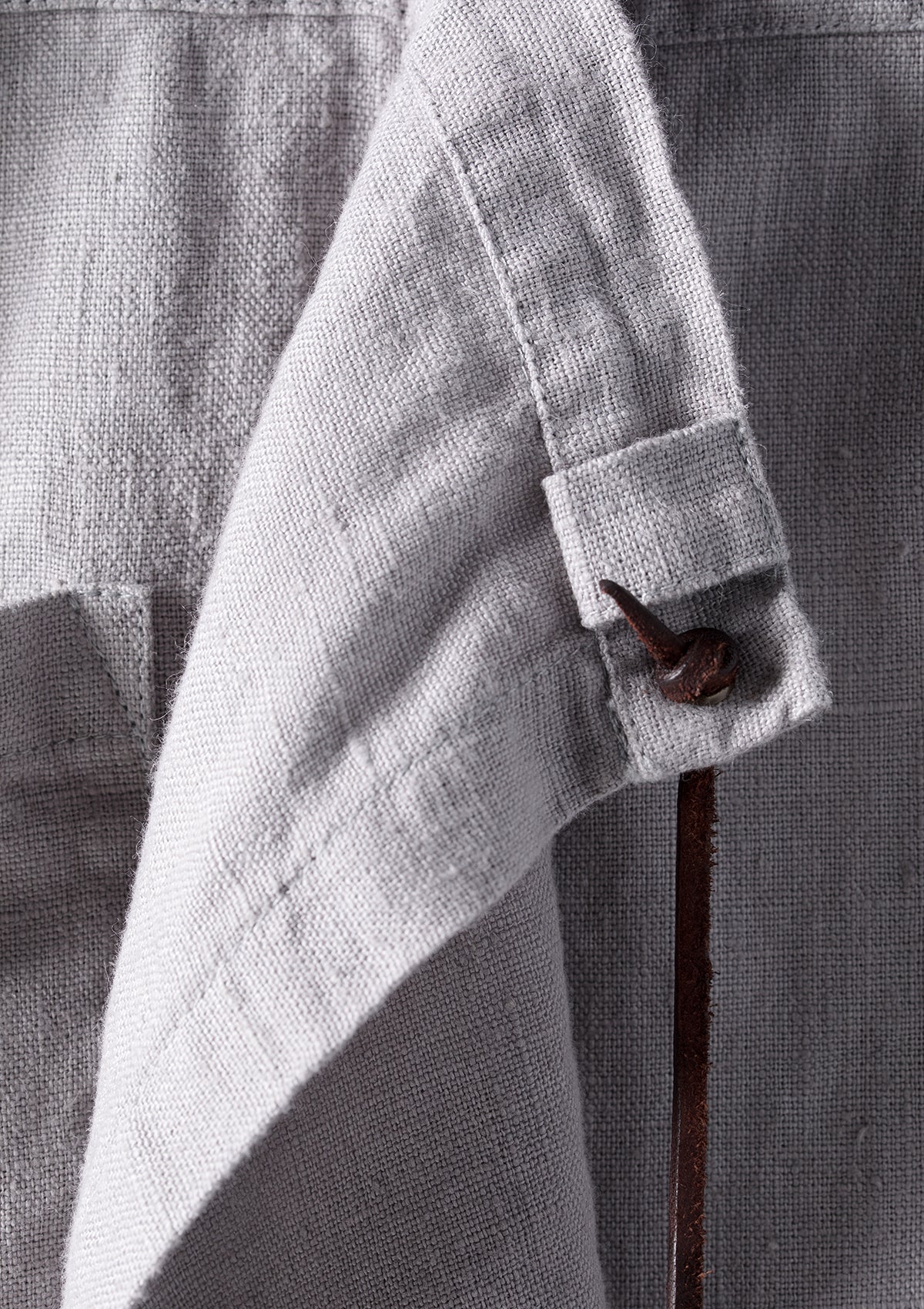 Half Apron Brisbane In Fine Linen Unisex